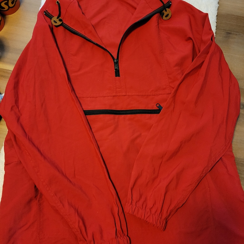 Windbreaker LLBean vintage Pullover Red Size large Tall. Men